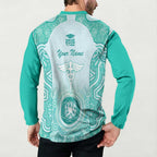 Aussie Nurse RN 2026 Personalised Button Sweatshirt Turquoise Aboriginal Art Pattern Cultural Pride