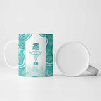 Aussie Nurse RN 2026 Personalised Ceramic Mug Turquoise Aboriginal Art Pattern Cultural Pride