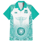 Aussie Nurse RN 2026 Personalised Hawaiian Shirt Turquoise Aboriginal Art Pattern Cultural Pride