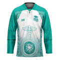 Aussie Nurse RN 2026 Personalised Hockey Jersey Turquoise Aboriginal Art Pattern Cultural Pride