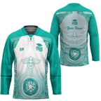 Aussie Nurse RN 2026 Personalised Hockey Jersey Turquoise Aboriginal Art Pattern Cultural Pride