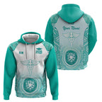 Aussie Nurse RN 2026 Personalised Hoodie Turquoise Aboriginal Art Pattern Cultural Pride