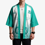 Aussie Nurse RN 2026 Personalised Kimono Turquoise Aboriginal Art Pattern Cultural Pride