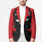 New Zealand Nurse RN 2026 Personalised Blazer Red Maori Pattern Cultural Pride