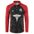 New Zealand Nurse RN 2026 Personalised Button Sweatshirt Red Maori Pattern Cultural Pride