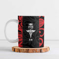 New Zealand Nurse RN 2026 Personalised Ceramic Mug Red Maori Pattern Cultural Pride