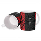 New Zealand Nurse RN 2026 Personalised Ceramic Mug Red Maori Pattern Cultural Pride