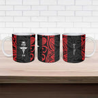 New Zealand Nurse RN 2026 Personalised Ceramic Mug Red Maori Pattern Cultural Pride