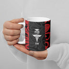 New Zealand Nurse RN 2026 Personalised Ceramic Mug Red Maori Pattern Cultural Pride