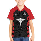 New Zealand Nurse RN 2026 Personalised Hawaiian Shirt Red Maori Pattern Cultural Pride