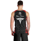 New Zealand Nurse RN 2026 Personalised Men Tank Top Red Maori Pattern Cultural Pride