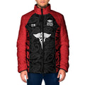 New Zealand Nurse RN 2026 Personalised Padded Jacket Red Maori Pattern Cultural Pride