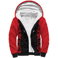 New Zealand Nurse RN 2026 Personalised Sherpa Hoodie Red Maori Pattern Cultural Pride