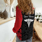New Zealand Nurse RN 2026 Personalised Women Casual Shirt Red Maori Pattern Cultural Pride