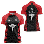 New Zealand Nurse RN 2026 Personalised Women Polo Shirt Red Maori Pattern Cultural Pride