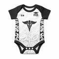 New Zealand Nurse RN 2026 Personalised Baby Onesie White Maori Pattern Cultural Pride