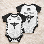 New Zealand Nurse RN 2026 Personalised Baby Onesie White Maori Pattern Cultural Pride