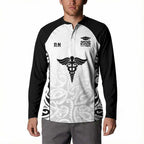 New Zealand Nurse RN 2026 Personalised Button Sweatshirt White Maori Pattern Cultural Pride