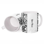 New Zealand Nurse RN 2026 Personalised Ceramic Mug White Maori Pattern Cultural Pride