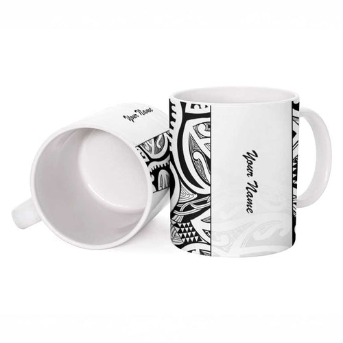 New Zealand Nurse RN 2026 Personalised Ceramic Mug White Maori Pattern Cultural Pride