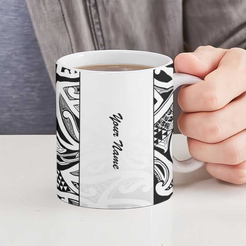New Zealand Nurse RN 2026 Personalised Ceramic Mug White Maori Pattern Cultural Pride