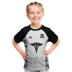 New Zealand Nurse RN 2026 Personalised Kid T Shirt White Maori Pattern Cultural Pride