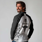New Zealand Nurse RN 2026 Personalised Long Sleeve Polo Shirt White Maori Pattern Cultural Pride