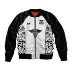 New Zealand Nurse RN 2026 Personalised Sleeve Zip Bomber Jacket White Maori Pattern Cultural Pride