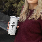 New Zealand Nurse RN 2026 Personalised Tumbler Cup White Maori Pattern Cultural Pride