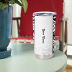 New Zealand Nurse RN 2026 Personalised Tumbler Cup White Maori Pattern Cultural Pride