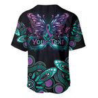 Personalised Hope Fight Suicide Prevention Awareness Baseball Jersey Aboriginal Motif