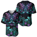 Personalised Hope Fight Suicide Prevention Awareness Baseball Jersey Aboriginal Motif
