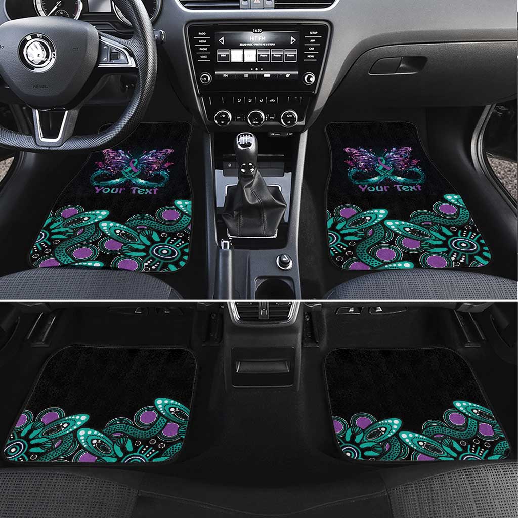 Personalised Hope Fight Suicide Prevention Awareness Car Mats Aboriginal Motif