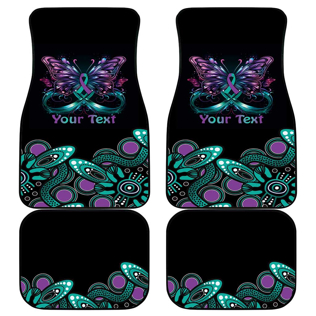 Personalised Hope Fight Suicide Prevention Awareness Car Mats Aboriginal Motif