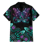 Personalised Hope Fight Suicide Prevention Awareness Family Matching Mermaid Dress and Hawaiian Shirt Aboriginal Motif