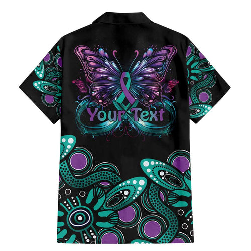 Personalised Hope Fight Suicide Prevention Awareness Family Matching Mermaid Dress and Hawaiian Shirt Aboriginal Motif