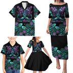 Personalised Hope Fight Suicide Prevention Awareness Family Matching Puletasi and Hawaiian Shirt Aboriginal Motif