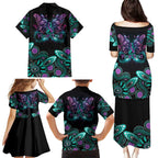 Personalised Hope Fight Suicide Prevention Awareness Family Matching Puletasi and Hawaiian Shirt Aboriginal Motif