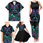 Personalised Hope Fight Suicide Prevention Awareness Family Matching Tank Maxi Dress and Hawaiian Shirt Aboriginal Motif