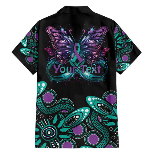 Personalised Hope Fight Suicide Prevention Awareness Family Matching Tank Maxi Dress and Hawaiian Shirt Aboriginal Motif