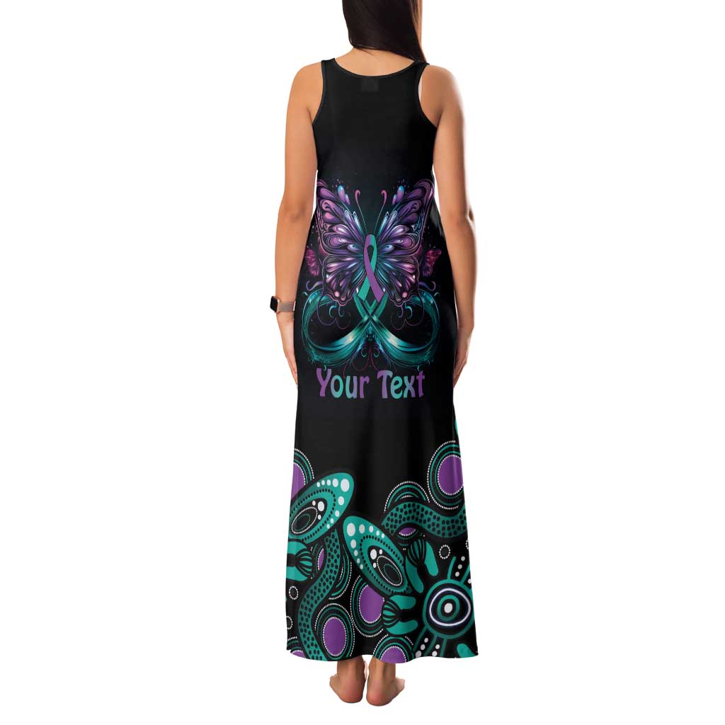 Personalised Hope Fight Suicide Prevention Awareness Family Matching Tank Maxi Dress and Hawaiian Shirt Aboriginal Motif
