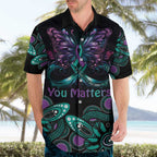 Personalised Hope Fight Suicide Prevention Awareness Hawaiian Shirt Aboriginal Motif