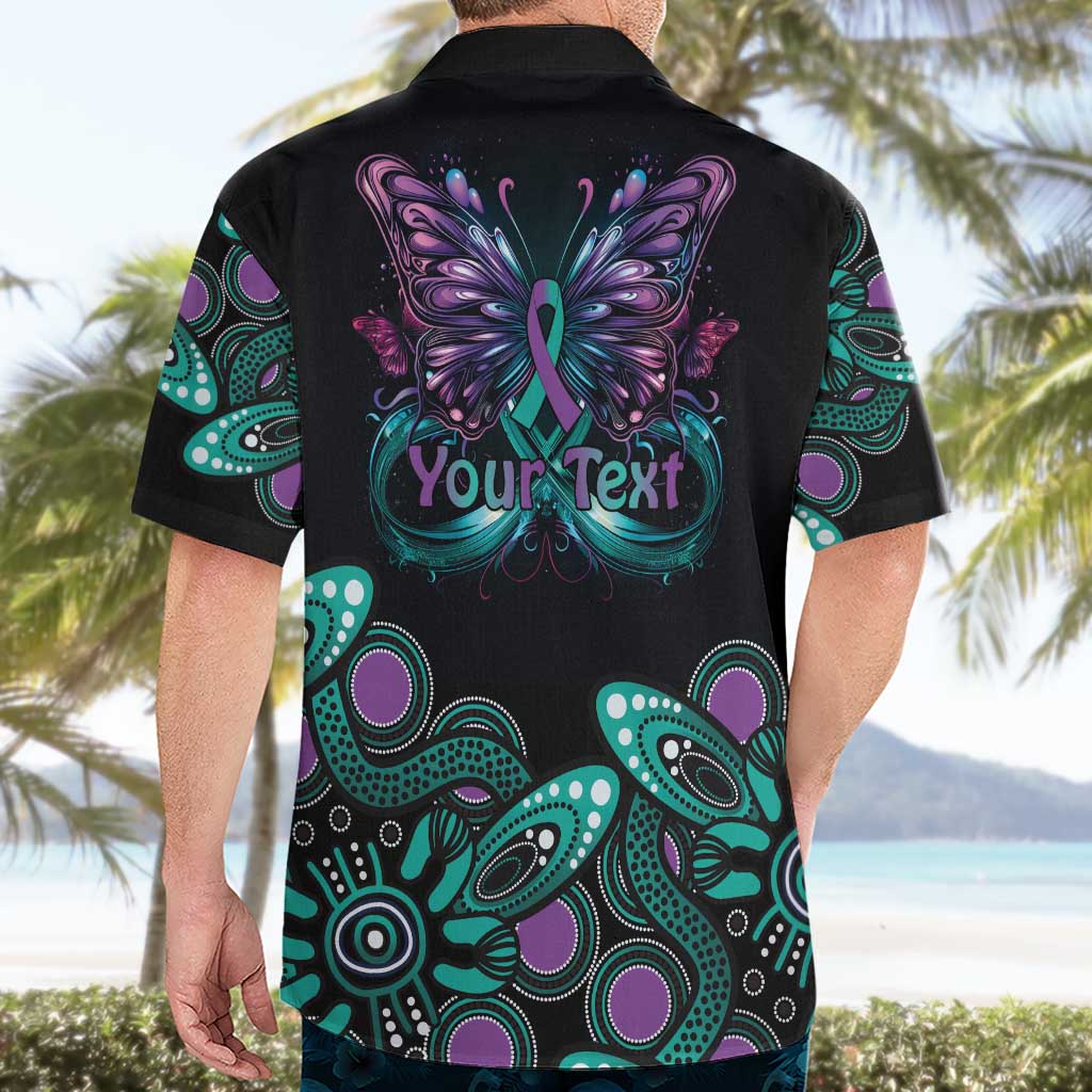 Personalised Hope Fight Suicide Prevention Awareness Hawaiian Shirt Aboriginal Motif