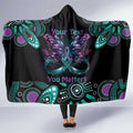 Personalised Hope Fight Suicide Prevention Awareness Hooded Blanket Aboriginal Motif