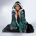 Personalised Hope Fight Suicide Prevention Awareness Hooded Blanket Aboriginal Motif