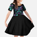 Personalised Hope Fight Suicide Prevention Awareness Kid Short Sleeve Dress Aboriginal Motif