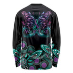 Personalised Hope Fight Suicide Prevention Awareness Long Sleeve Shirt Aboriginal Motif