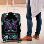 Personalised Hope Fight Suicide Prevention Awareness Luggage Cover Aboriginal Motif