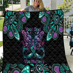 Personalised Hope Fight Suicide Prevention Awareness Quilt Aboriginal Motif