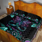 Personalised Hope Fight Suicide Prevention Awareness Quilt Bed Set Aboriginal Motif